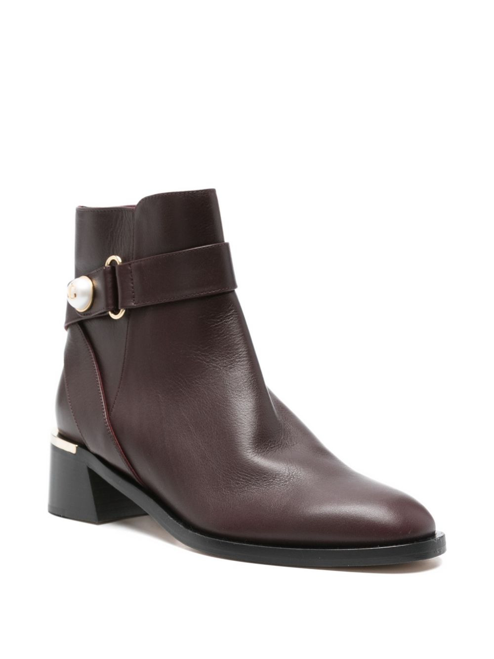 45mm Noor pearl-embellished buckle boots - 2