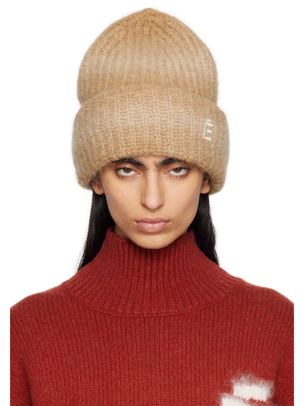 Tan Alpaca Beanie - 1