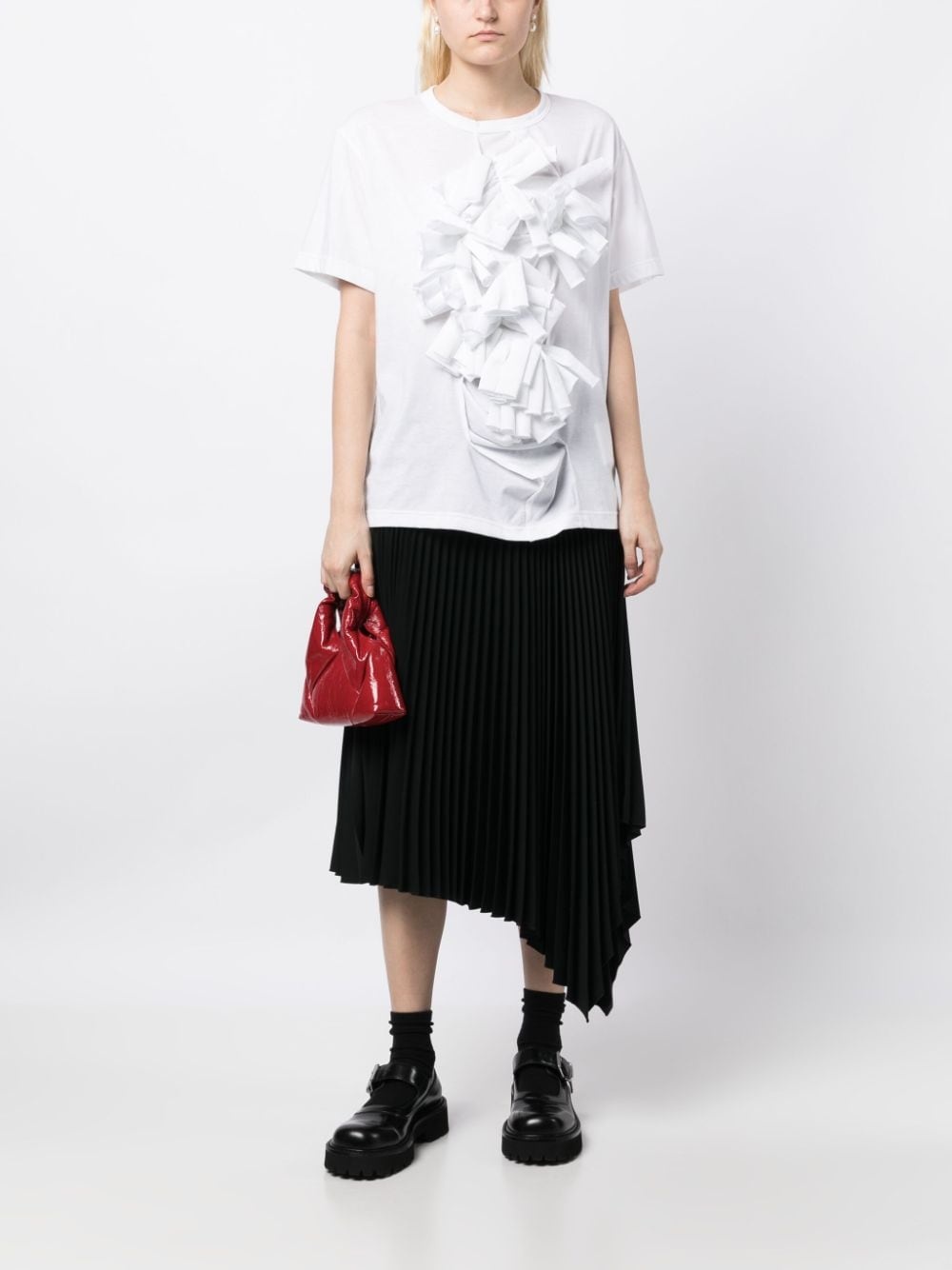 short-sleeve cotton-blend T-shirt - 2