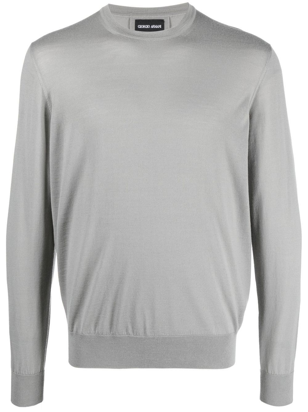 virgin-wool crew-neck jumper - 1