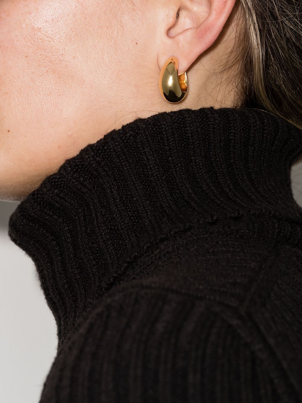 Ice medium hoop earrings - 4