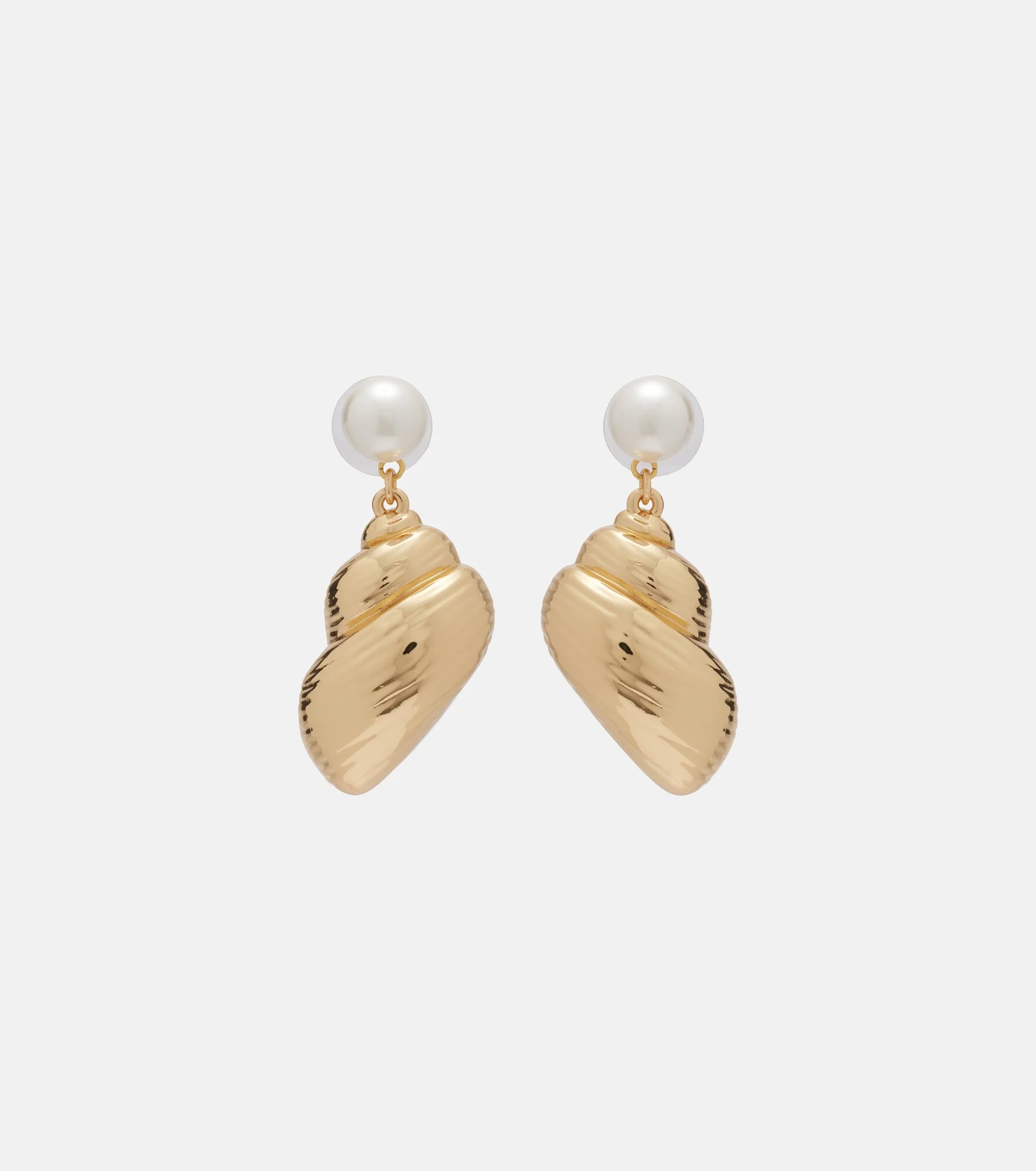 Faux pearl-embellished drop earrings - 1