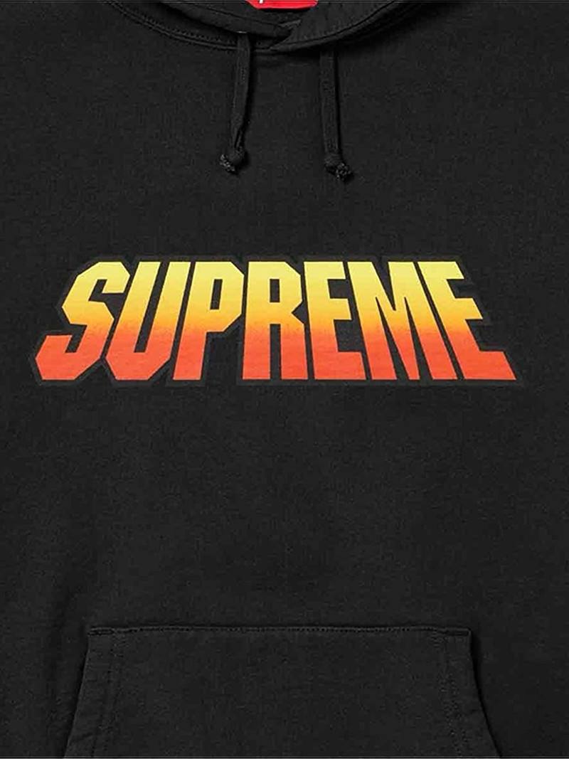 Supreme logo-print hoodie outlook