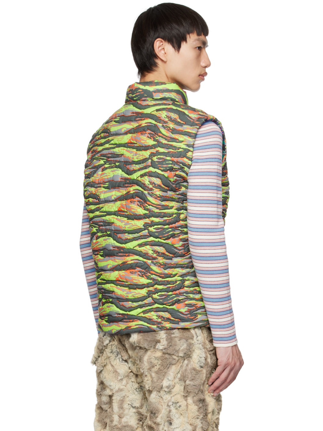 Green Camo Down Vest - 3