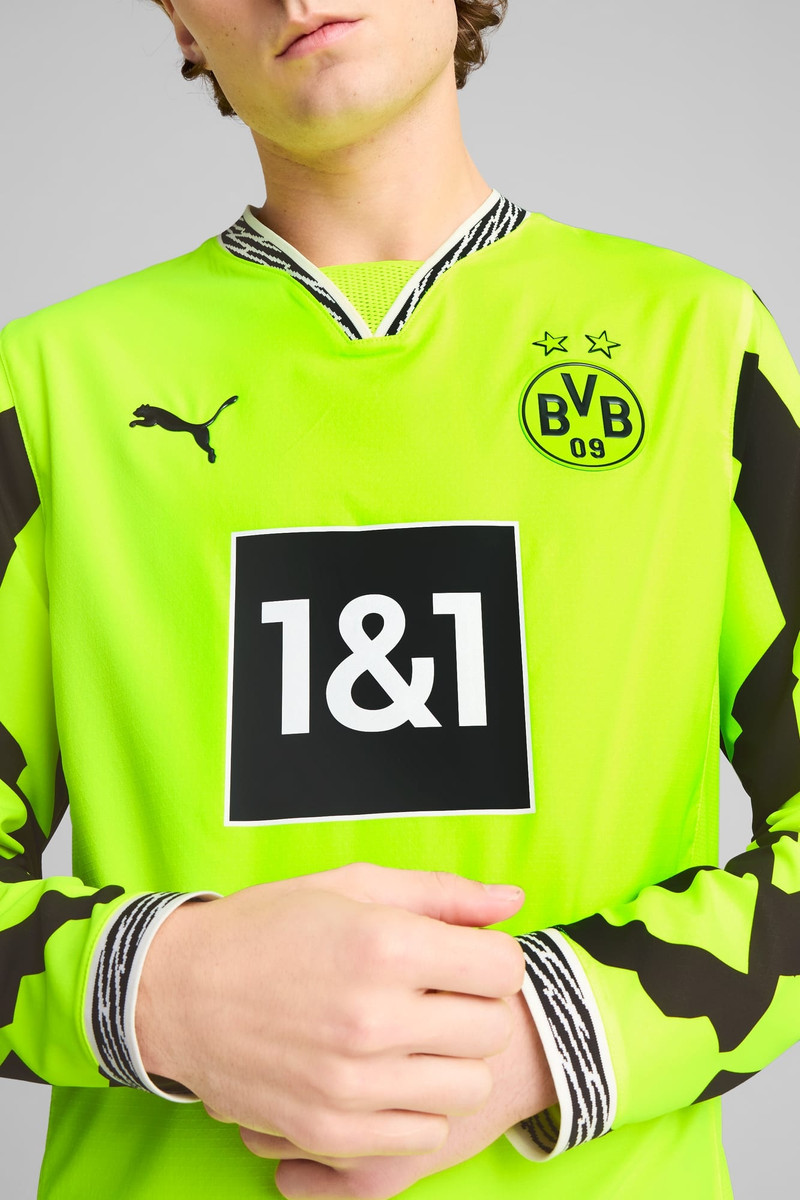 Borussia Dortmund Authentic Long Sleeve 특별 남성 저지 4