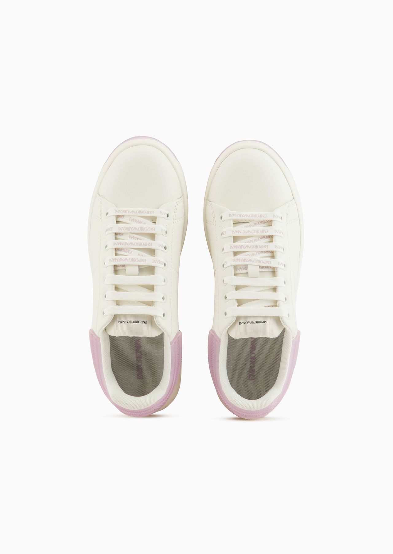 Leather sneakers with contrasting rubber back - 3