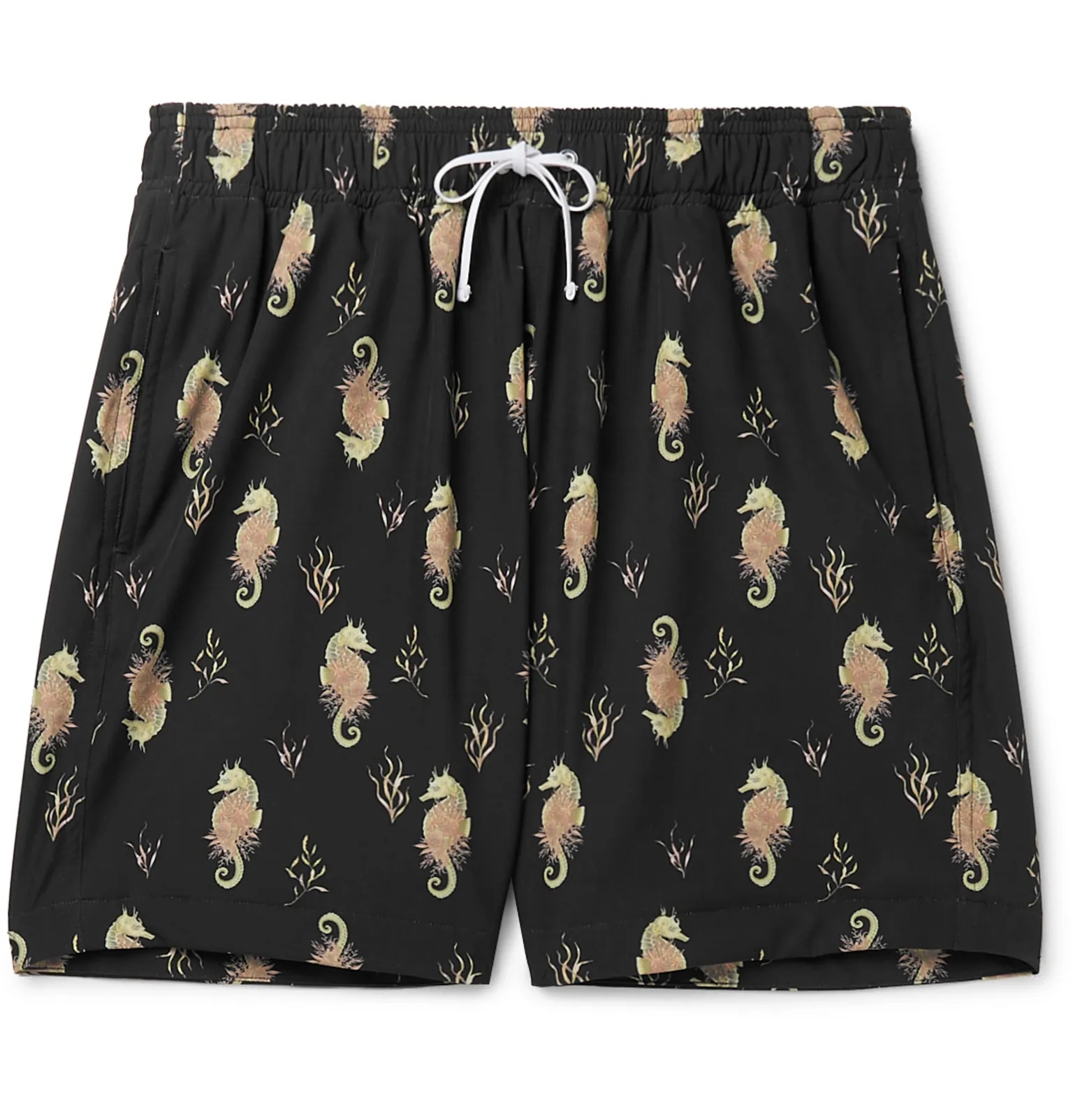 Mid-Length Printed Swim Shorts - 4