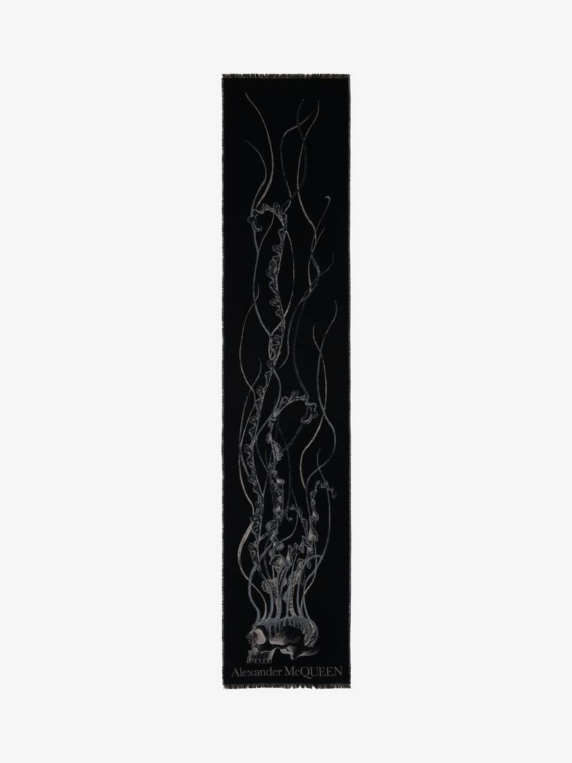 Jellyfish Skull Scarf in Midnight Blue - 1