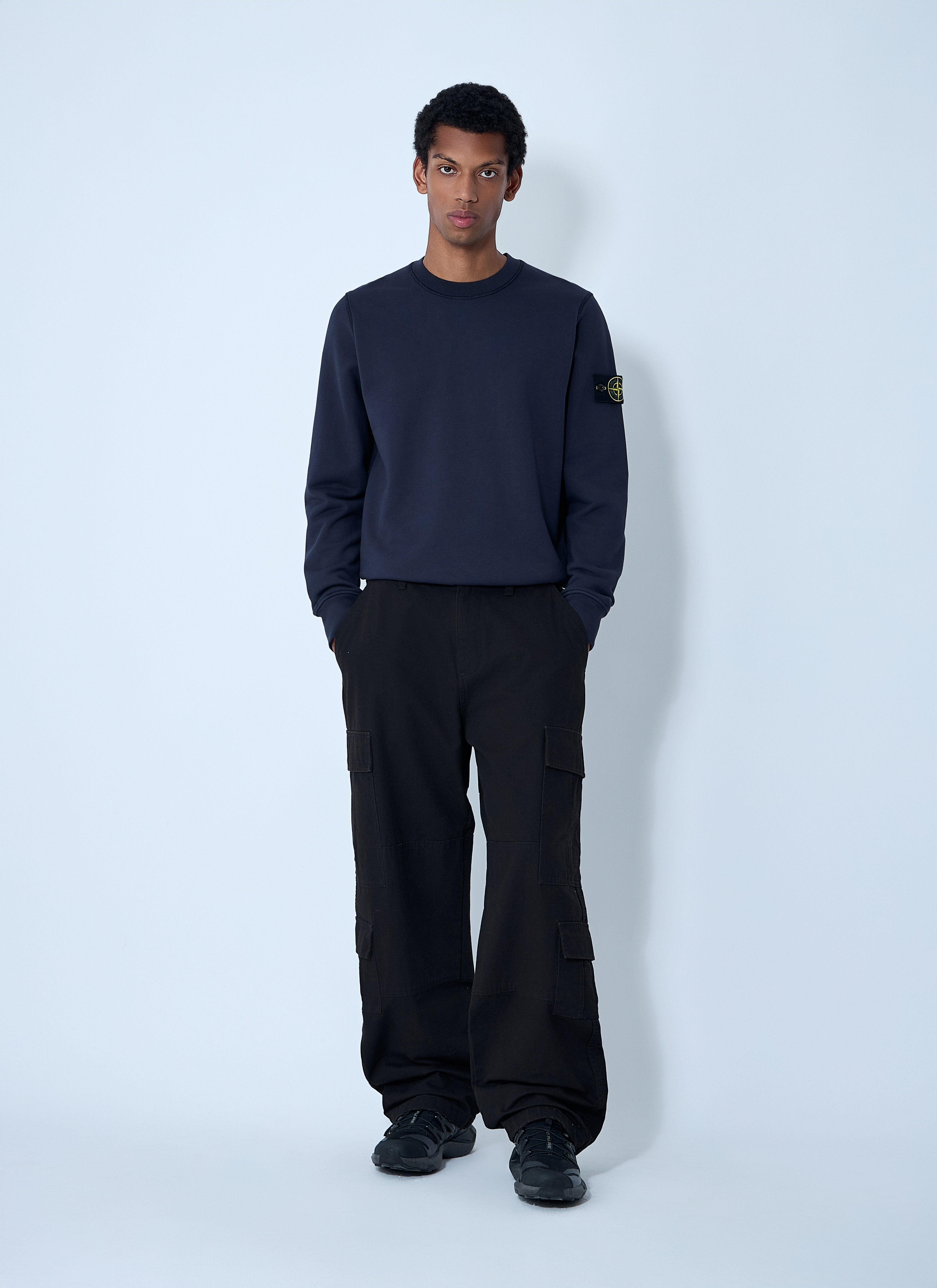 Stone Island Men Logo Patch Sweater - 2