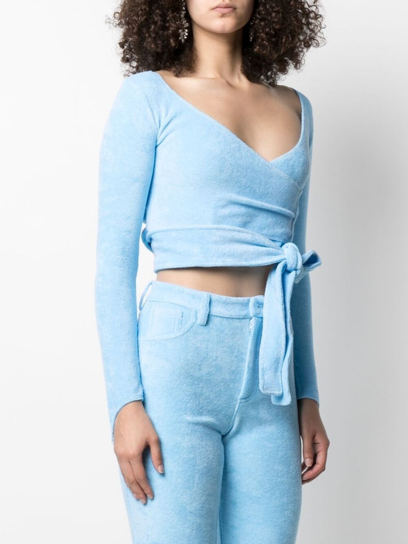 knitted wrap crop top 3