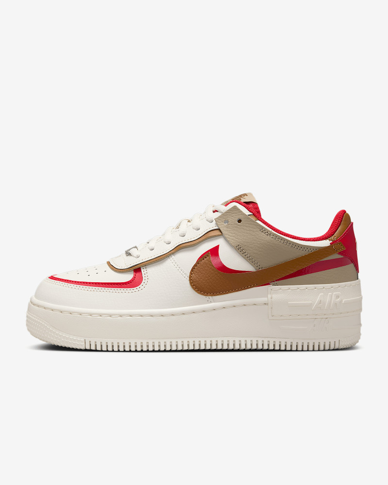 Nike Air Force 1 Low Shadow Phantom Fire Red Khaki (Women's) - 1
