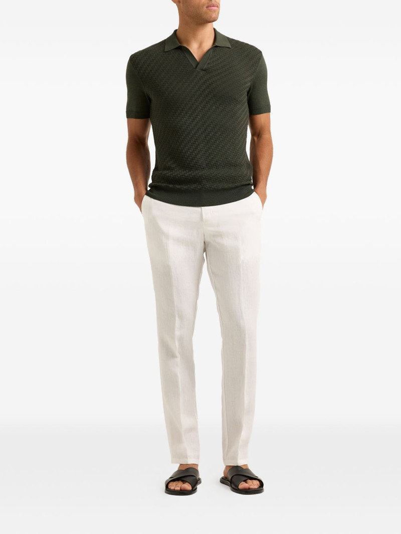 ORLEBAR BROWN Horton jacquard polo-collar top outlook