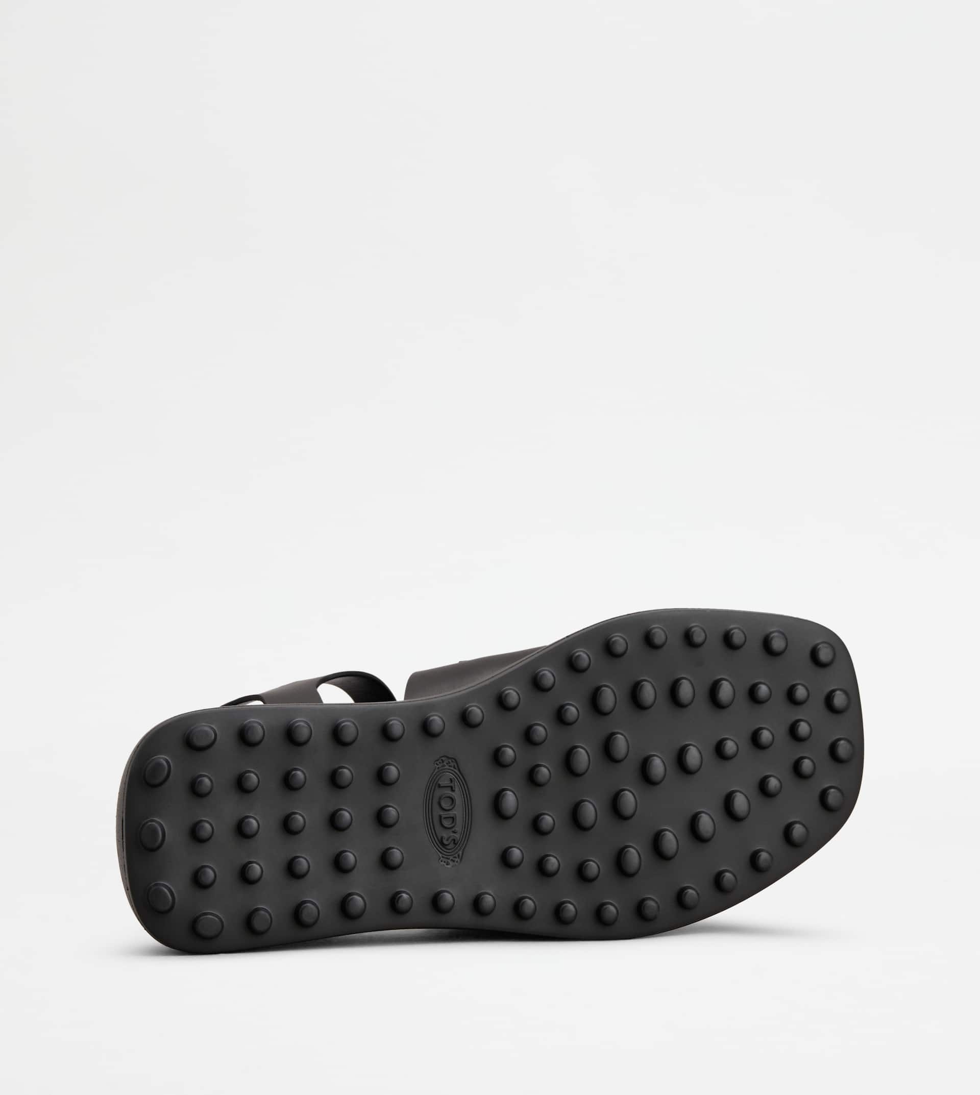 KATE SANDALS IN LEATHER - BLACK - 4