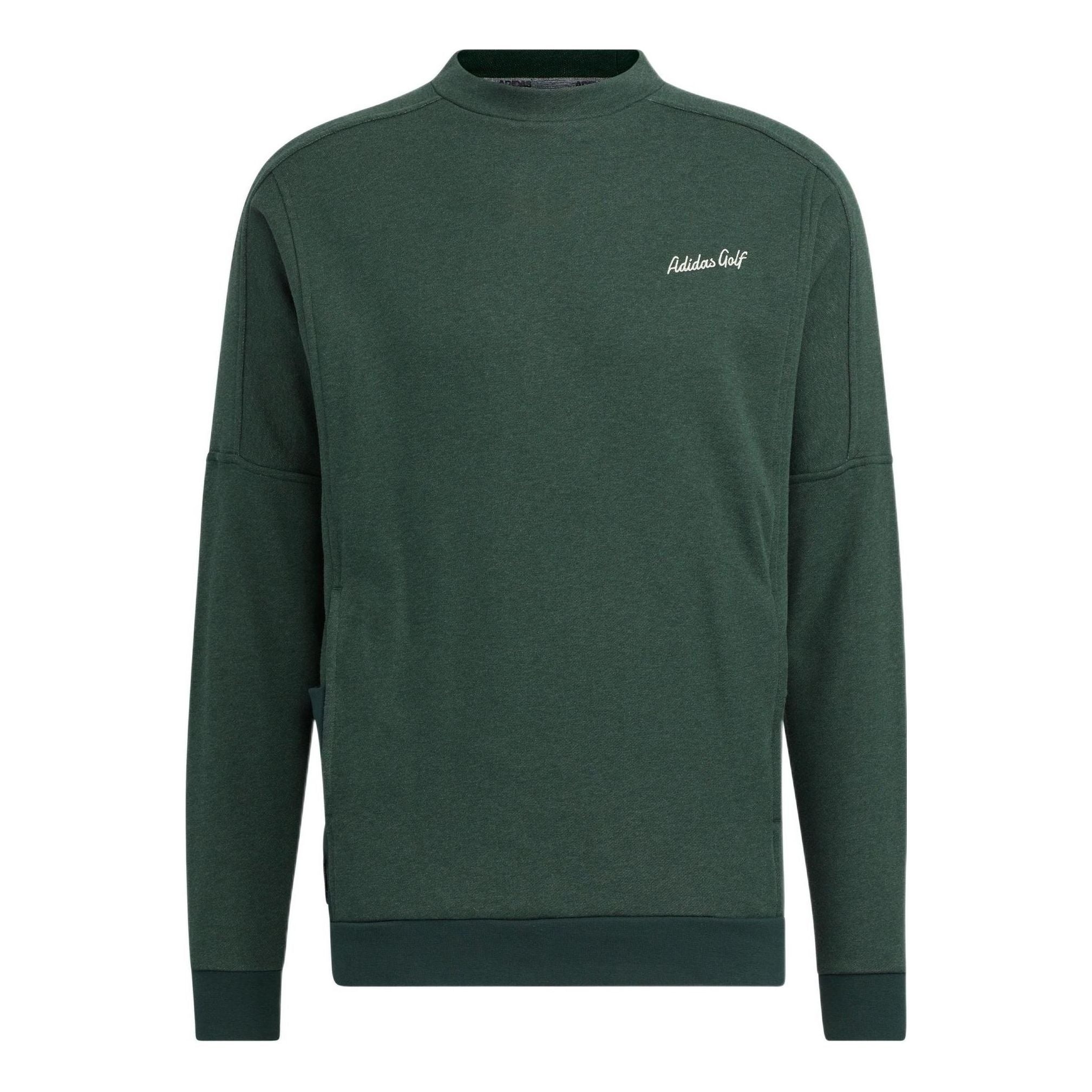 Men's adidas Gt Crew Sw Solid Color Alphabet Embroidered Round Neck Pullover Long Sleeves Green HG32 - 1
