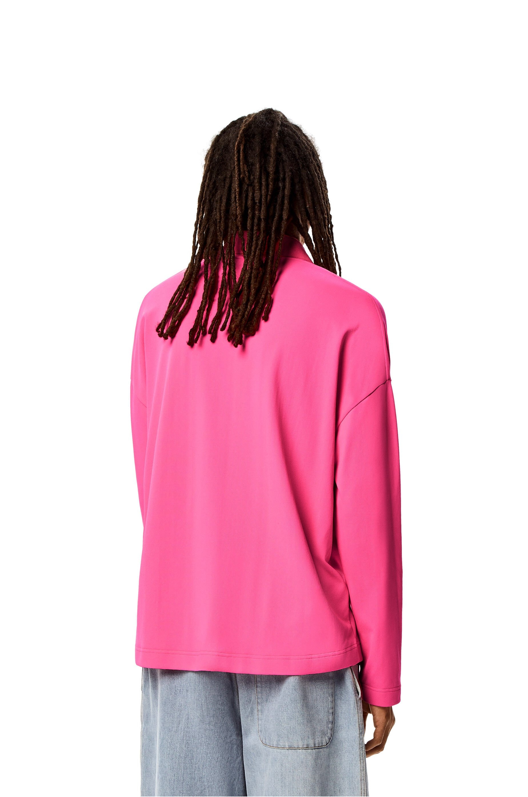 Long sleeve polo top in polyamide - 4