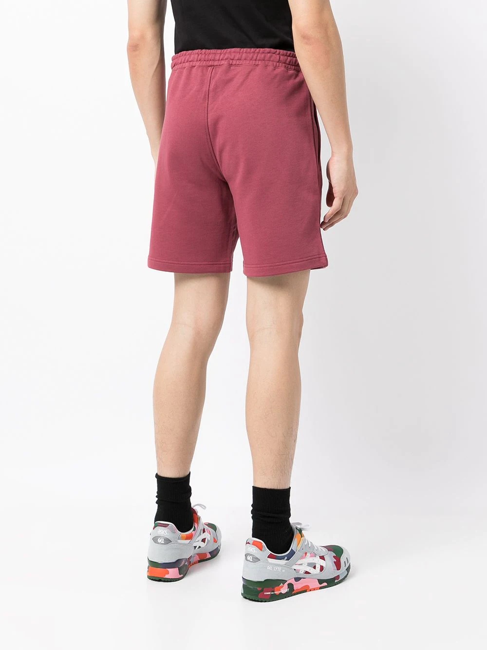 logo-print track shorts - 4