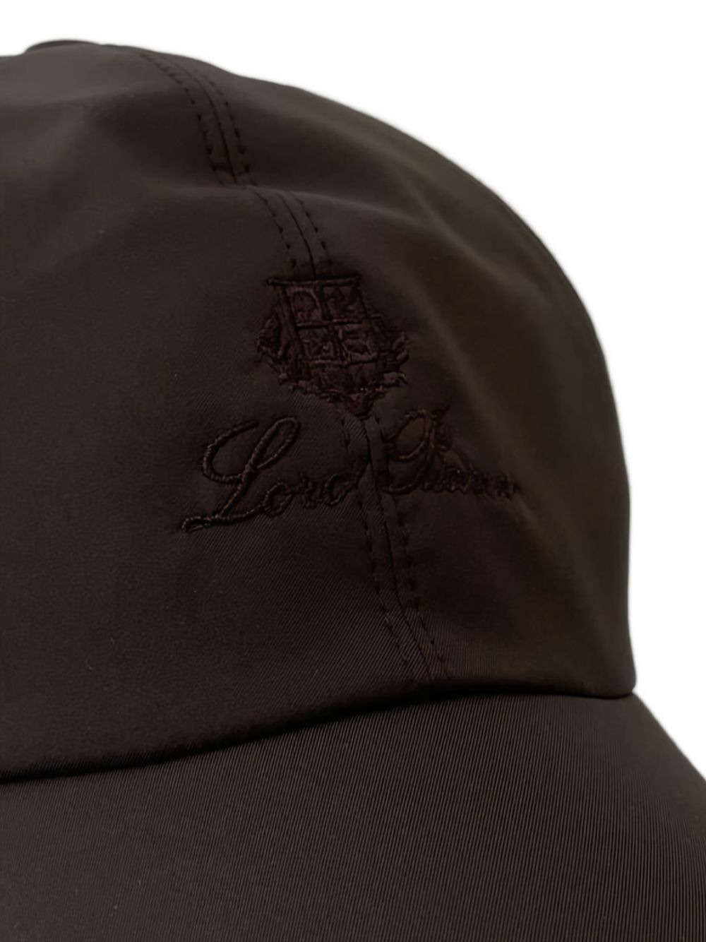 logo-embroidered contrast-trim cap - 2
