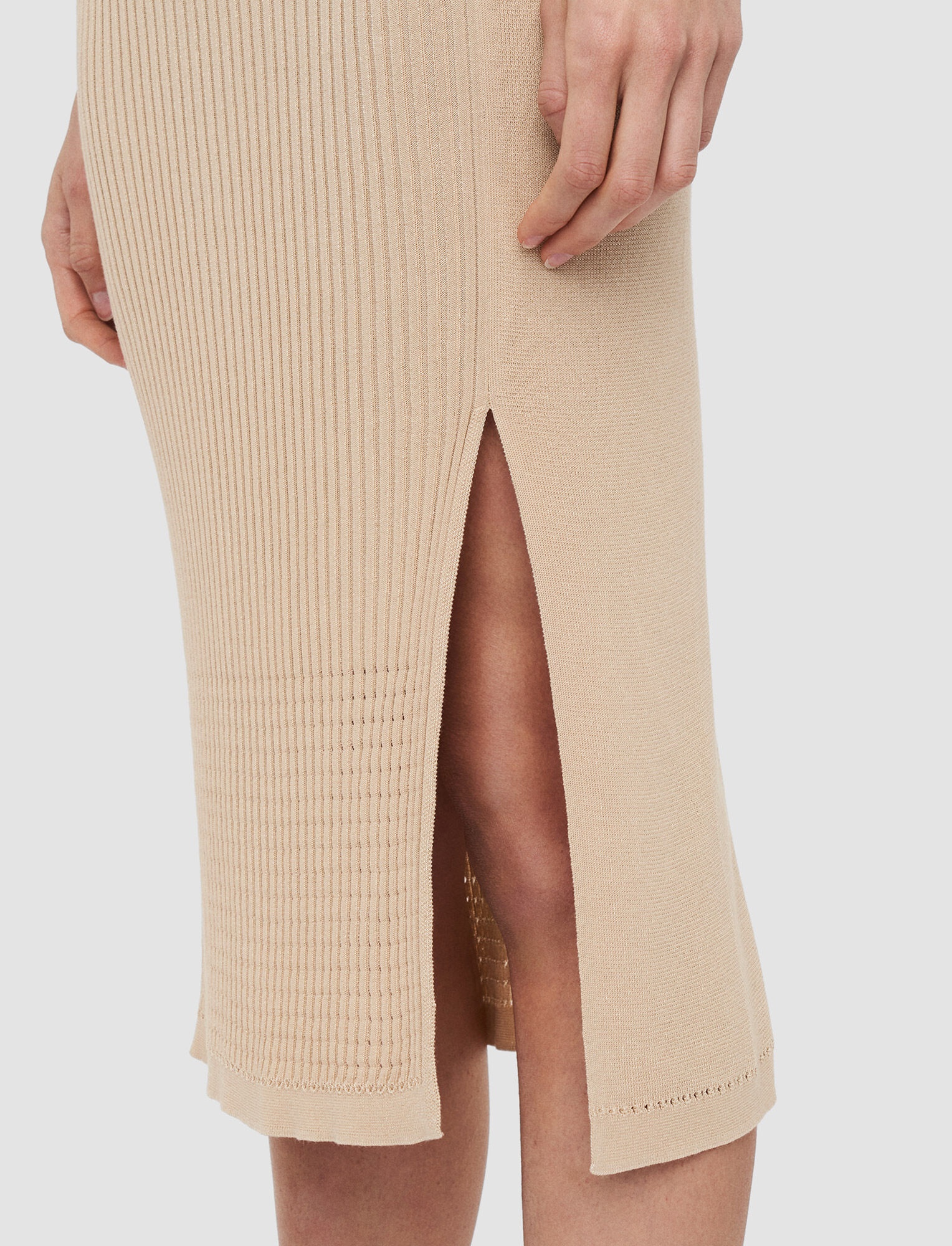 Cotton Rayon Rib Skirt - 5