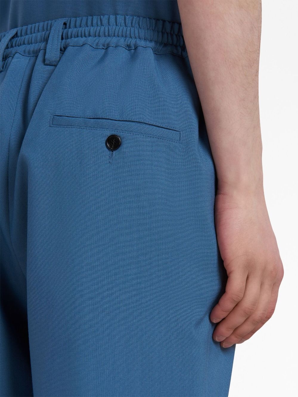 tapered-leg wool trousers - 5