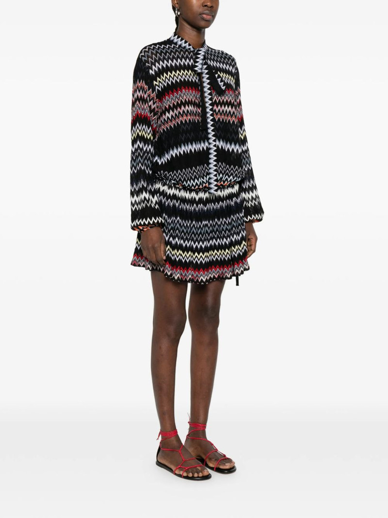 chevron-pattern mini dress 3