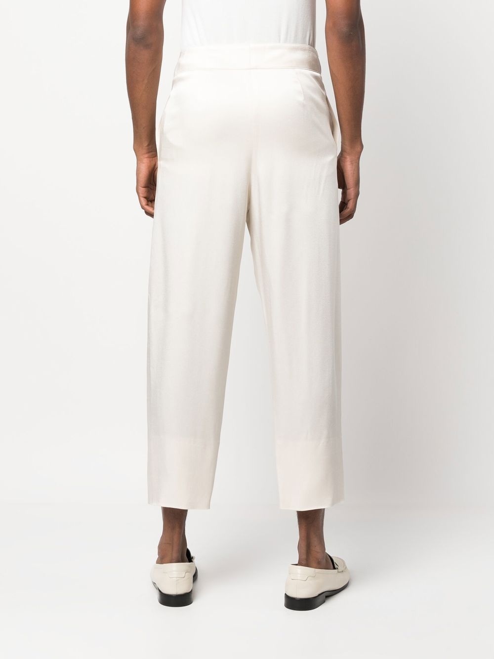 buttoned slim trousers - 4