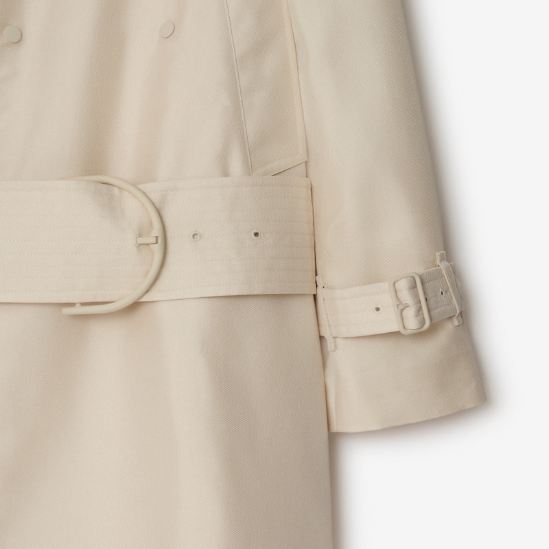 Mid-length Silk Blend Trench Coat 6