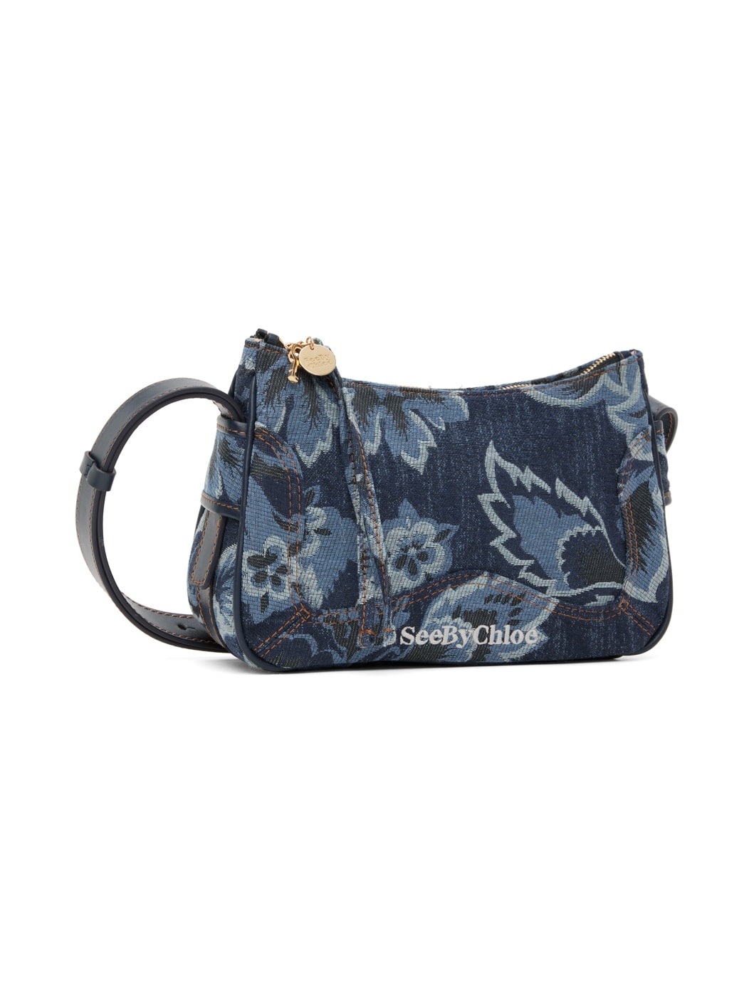 Blue Hana Denim Shoulder Bag - 2