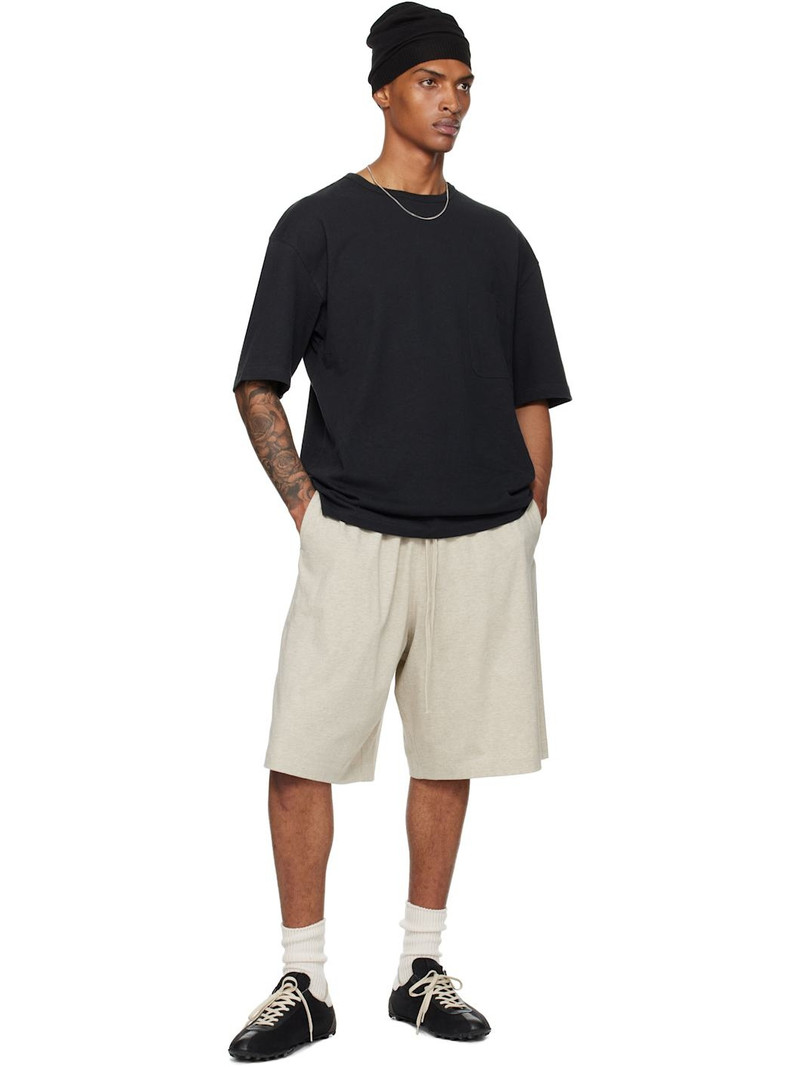 ESSENTIALS Beige Basketball Jersey Shorts outlook