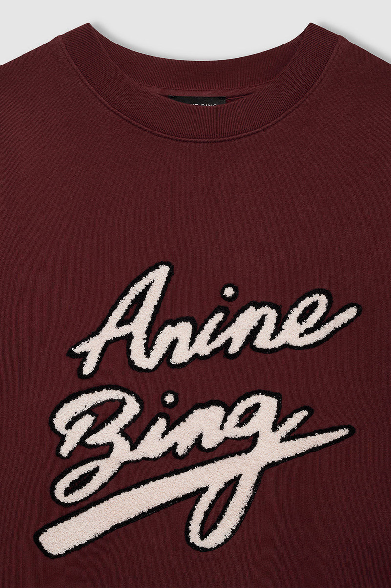 Miles Sweatshirt Chenille Signature - Cabernet 4