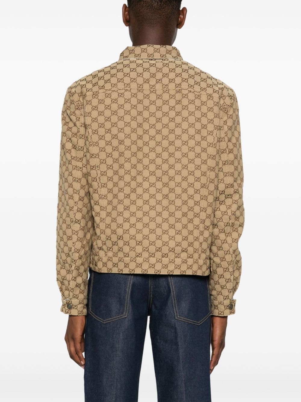 GG-canvas reversible denim jacket - 4
