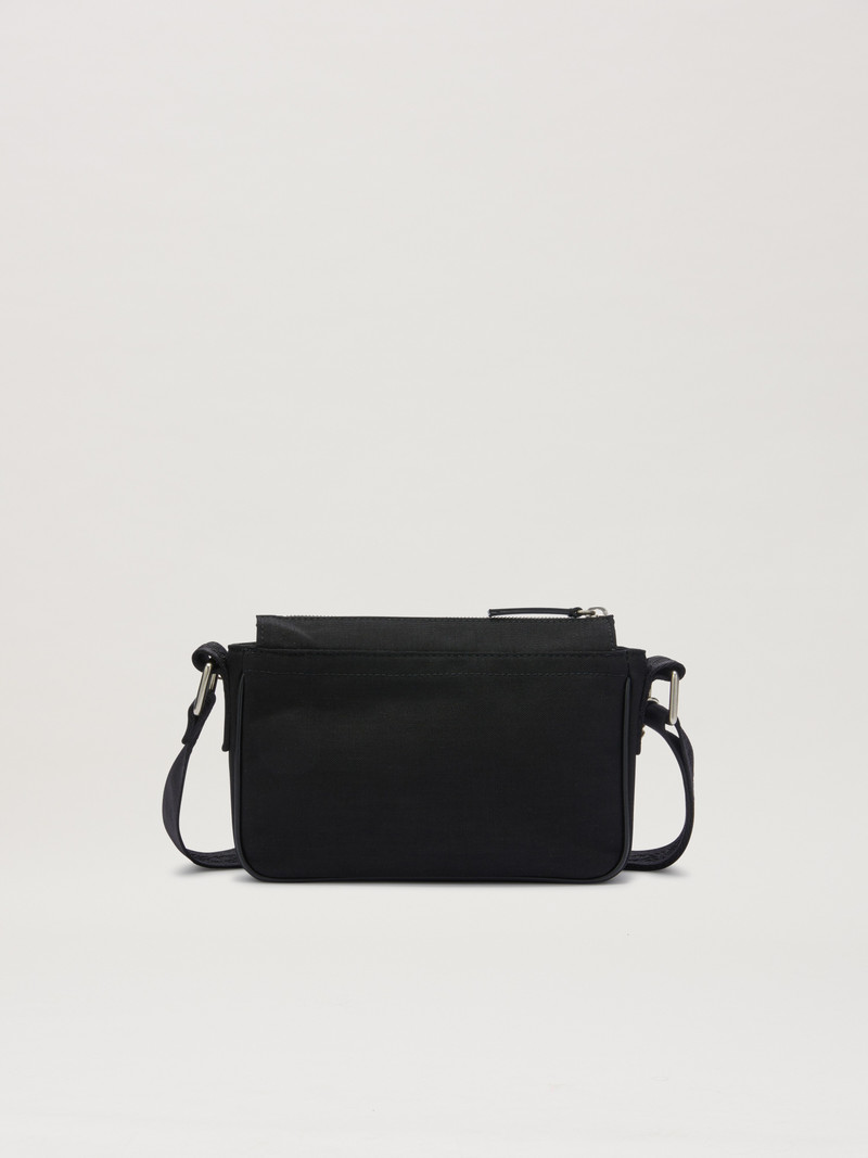 Metallic logo plate croosbody bag 5