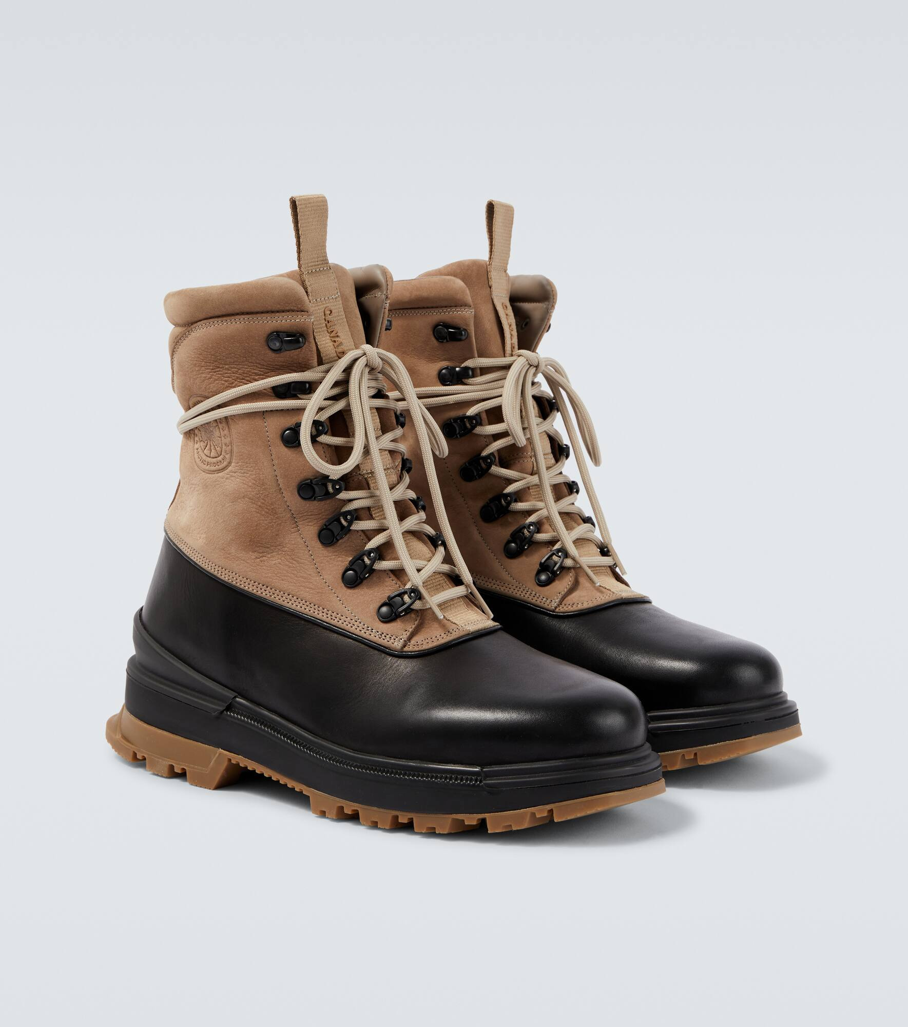 Leo suede and leather ankle boots - 5