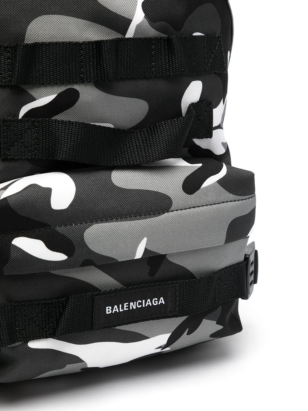 camouflage-print logo backpack - 4