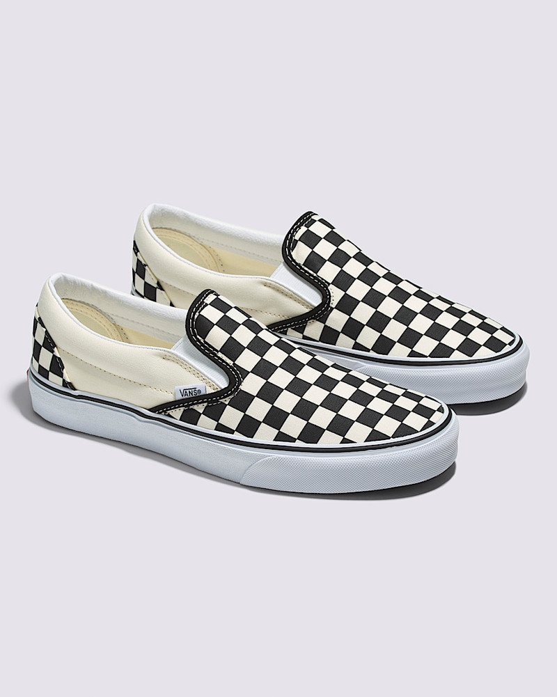 Vans Classic Slip-On Wide Checkerboard Shoe outlook