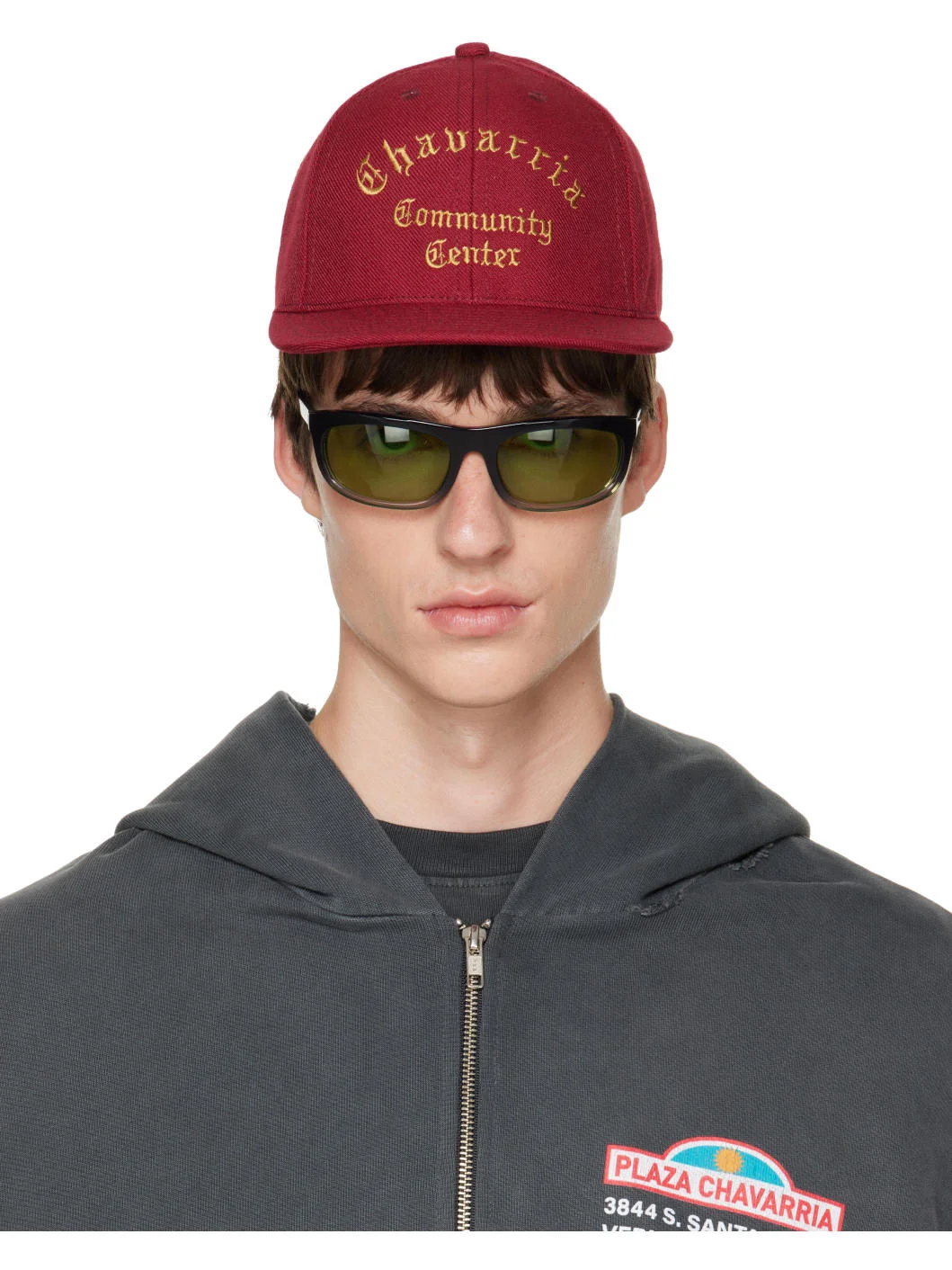 Burgundy 'Chavarria Community Center' Cap - 1