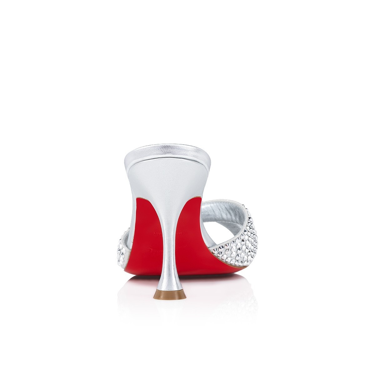 LOUBOUTIN ルブタン ミュール Mariza Is Back Strass CHRISTIAN LOUBOUTIN Mariza Is Back Strass 85mm Silver Mules