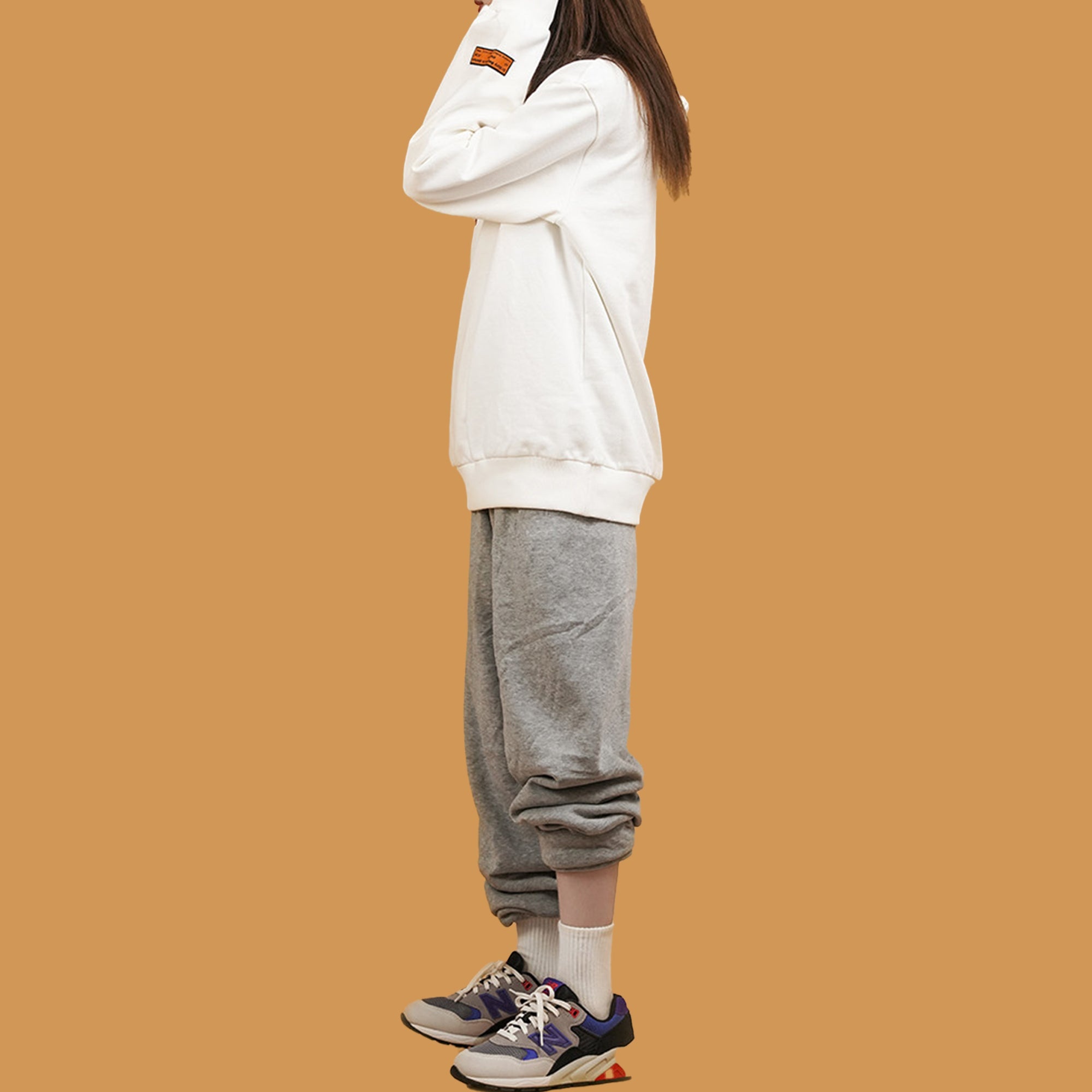 New Balance hooded Casual Pullover Couple Style White NCA34013-IV - 3