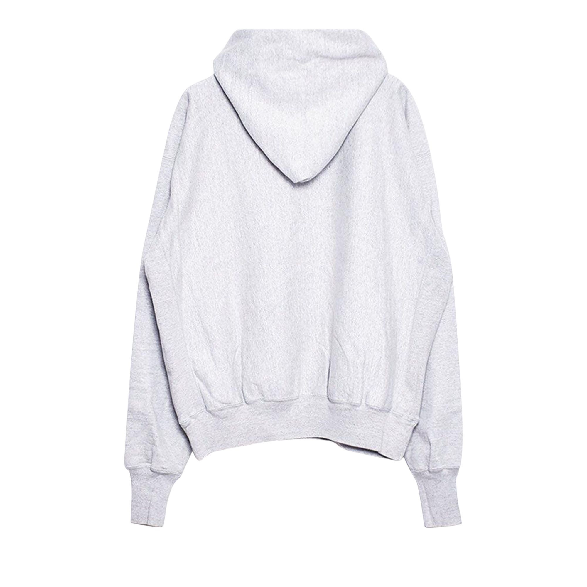 Saint Michael Logo Hoodie 'Grey' - 2
