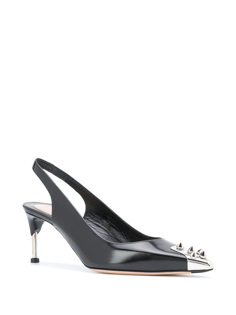 spike-stud slingback pumps - 2