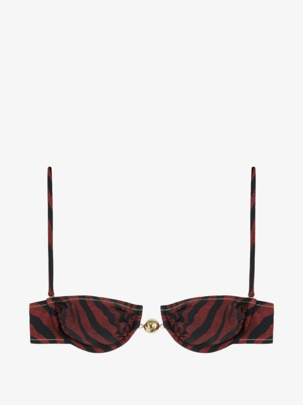 Hammond tiger-print bikini top - 1