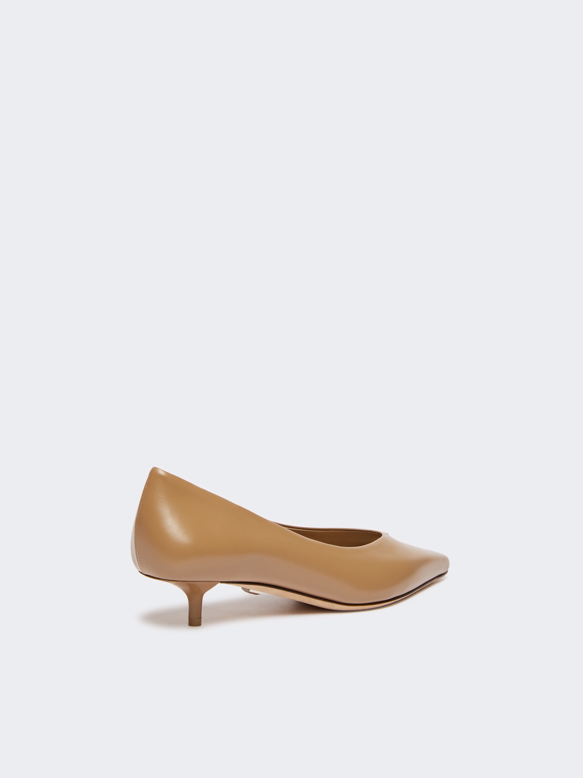 KITTENPUMP Kitten-heel leather court shoes - 3