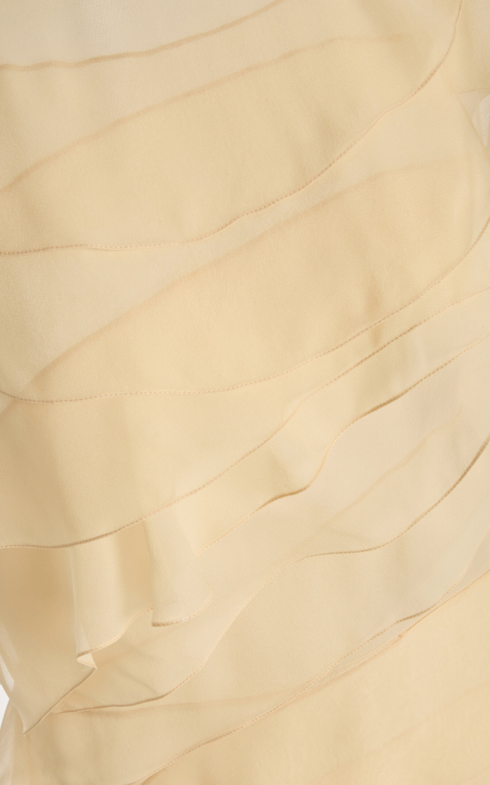 Gigi Ruffled Silk Maxi Dress neutral - 7