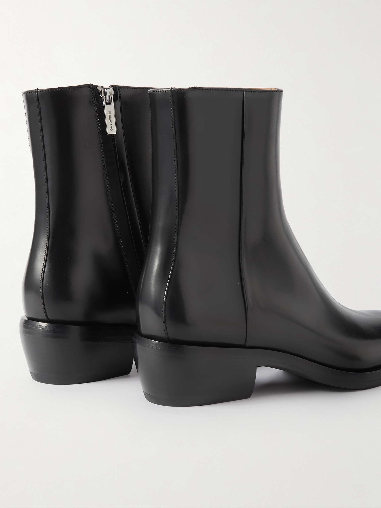 Polished-Leather Boots - 5
