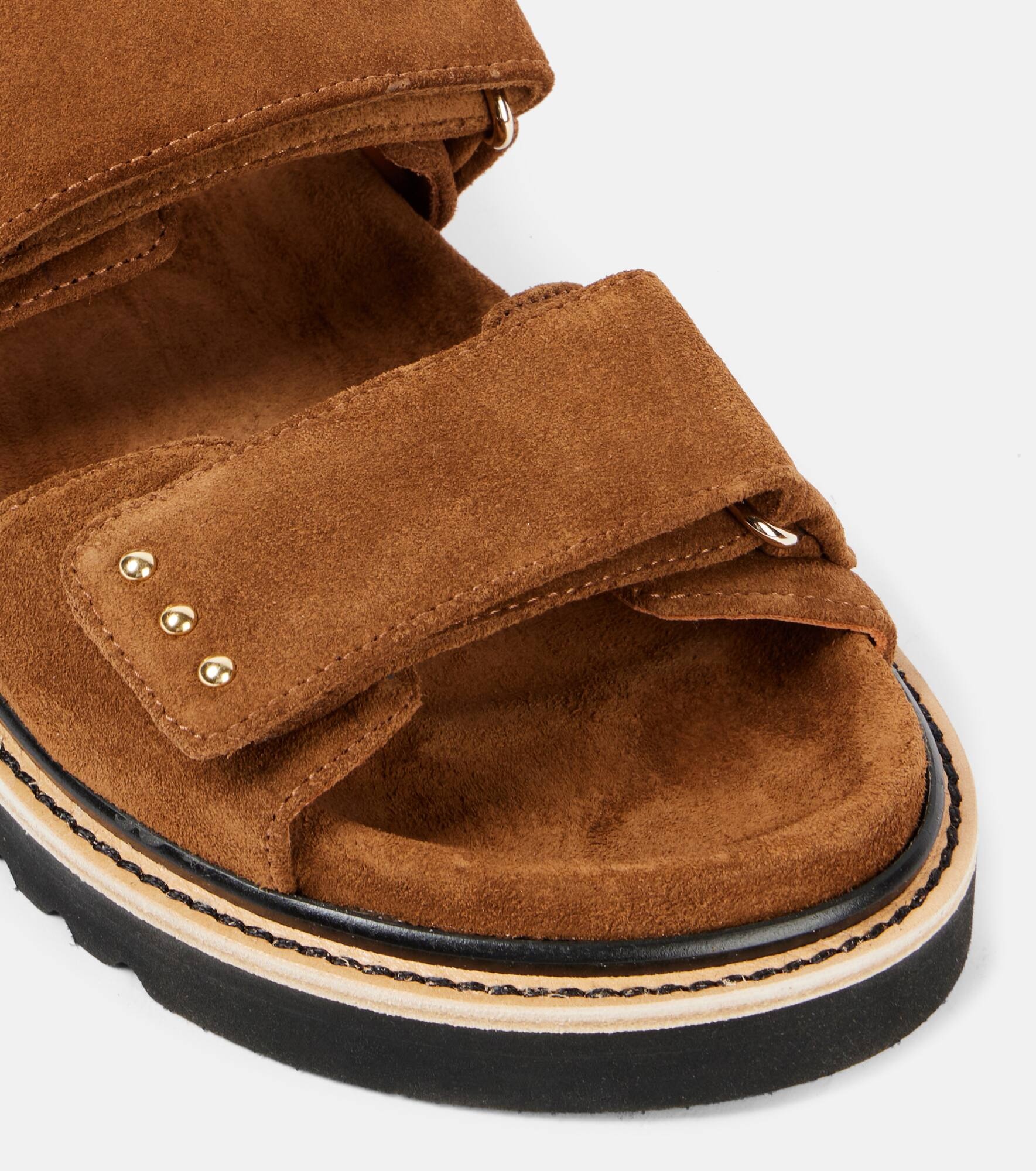 Sensation studded suede sandals - 5