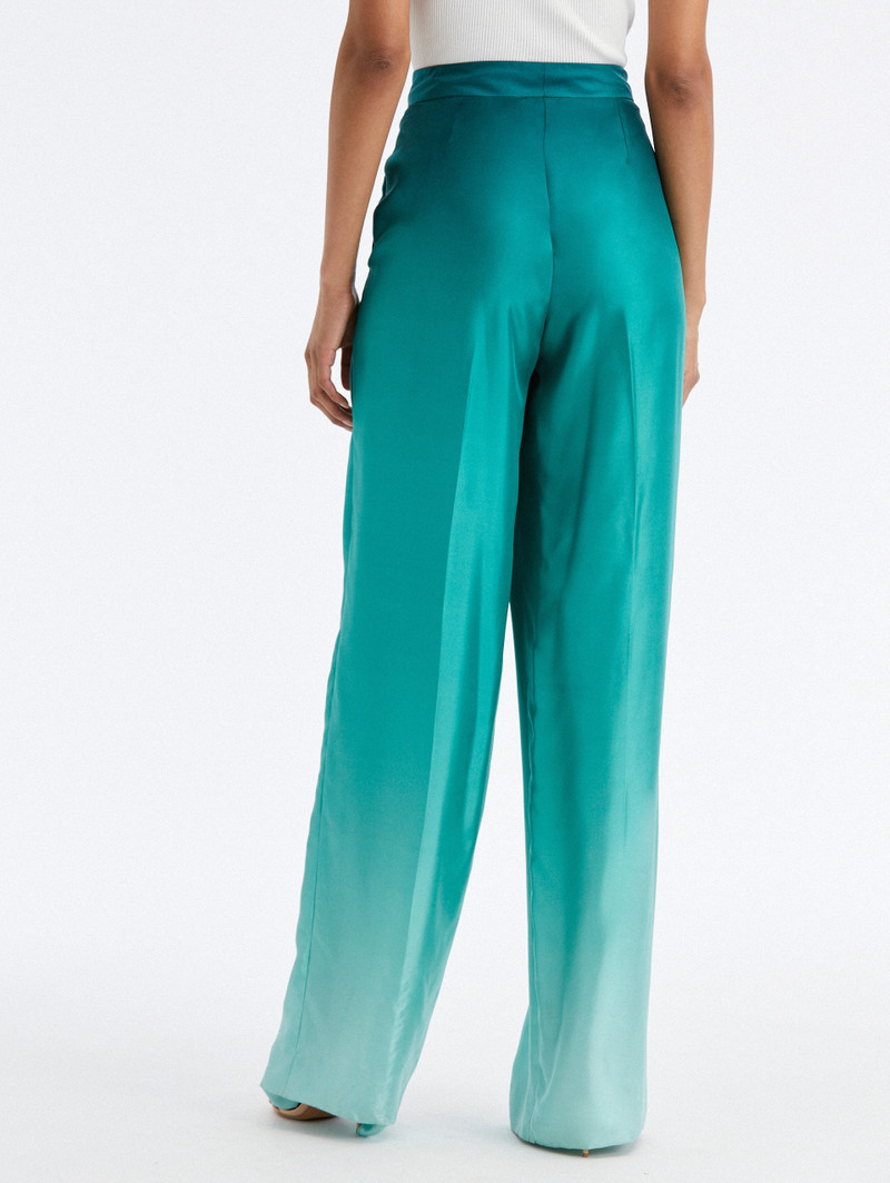 Oscar de la Renta OMBRE SILK TWILL PANTS outlook