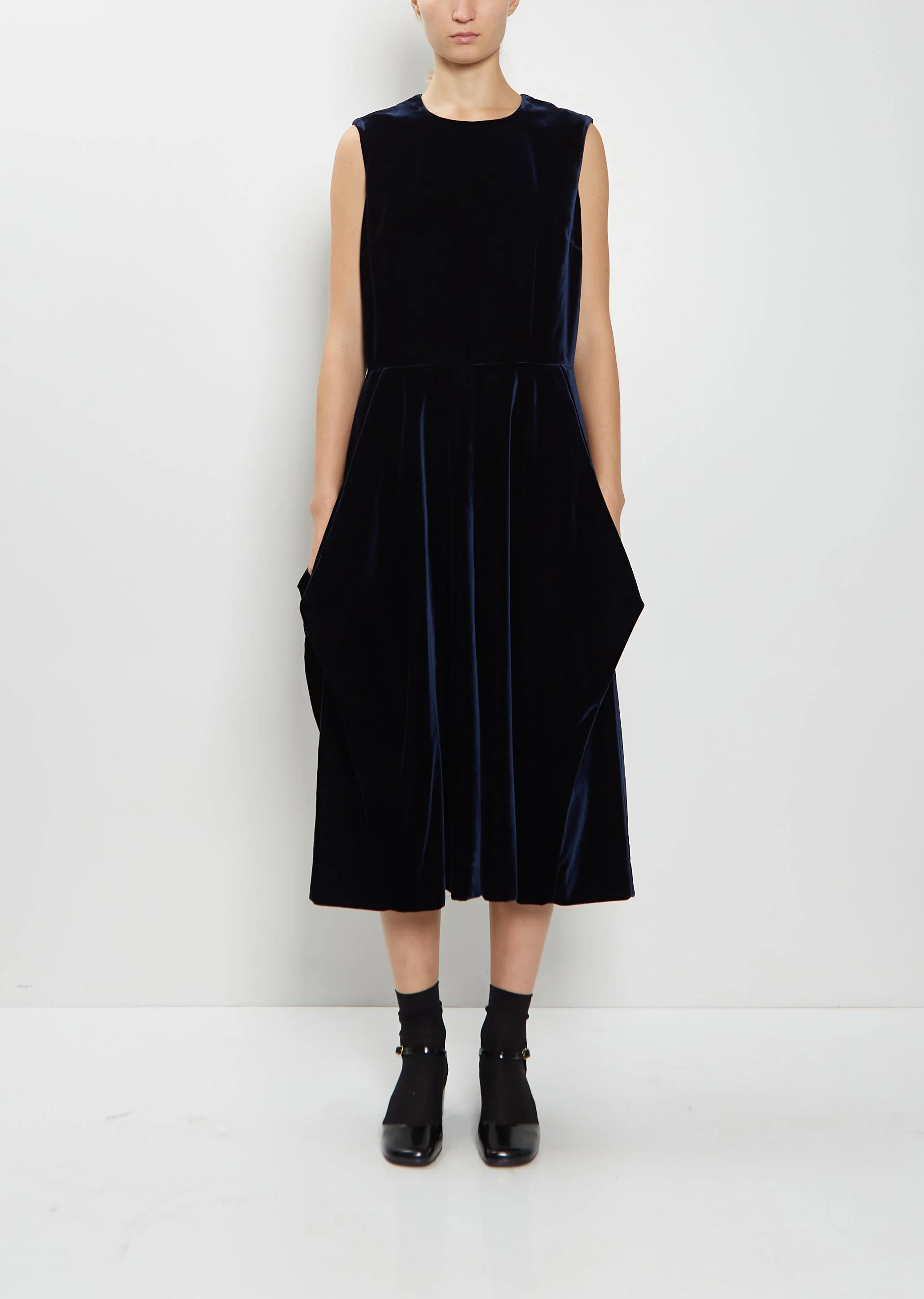 Velvet Sleeveless Jumpsuit - 1