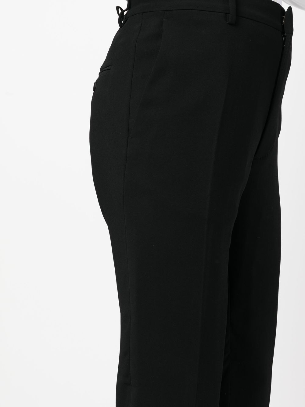 silk-trim two-piece suit - 6