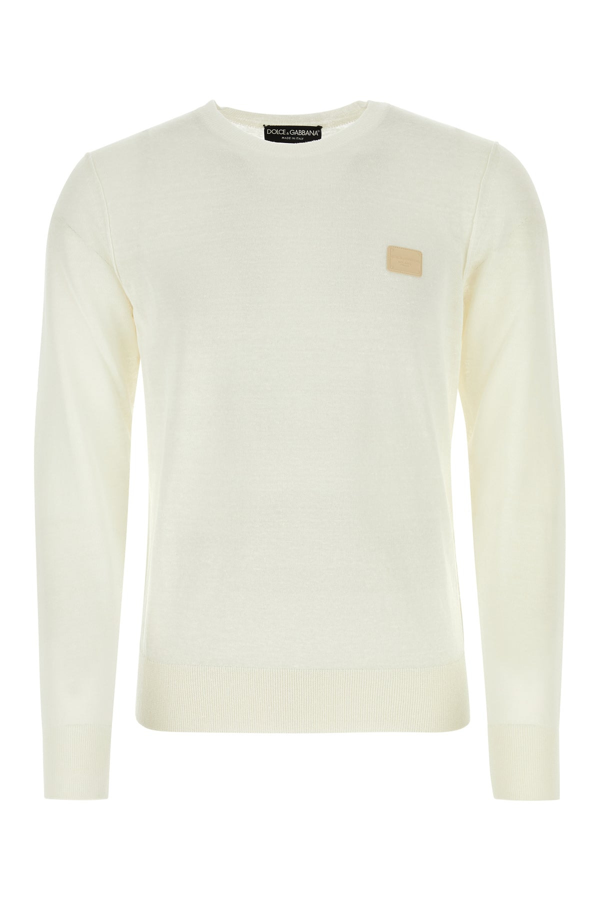 Ivory linen blend sweater - 1