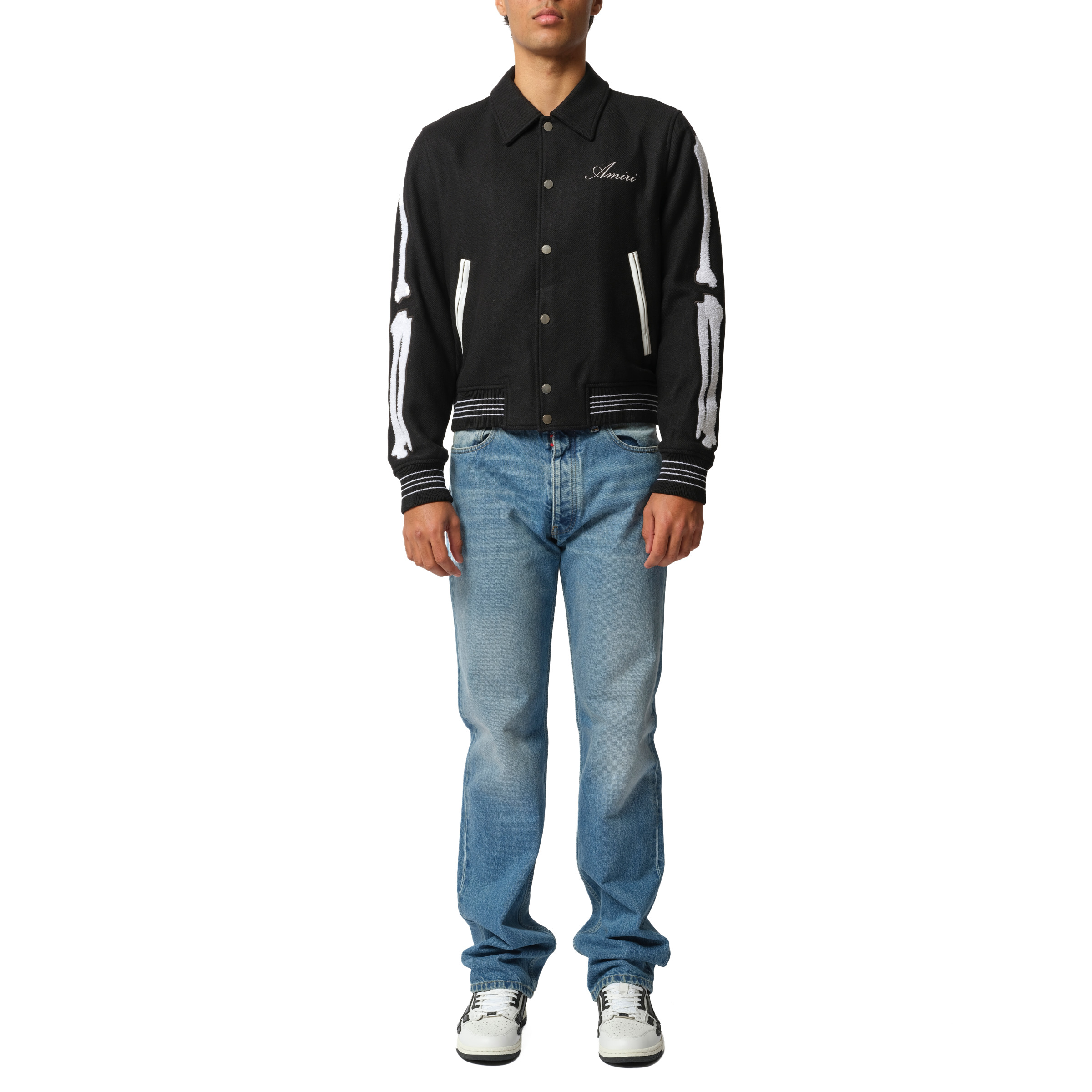 Bones Jacket in Black/White - 4