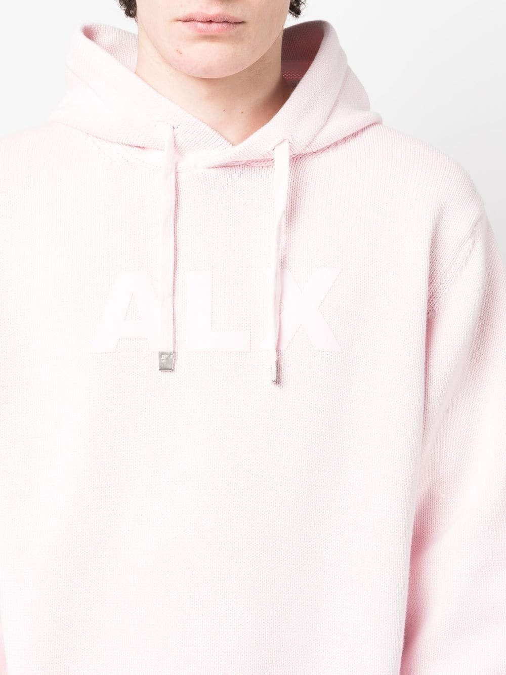 logo-print knitted hoodie - 5